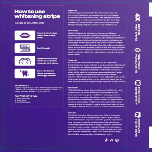 SaferSmile™ Purple Whitening Strips