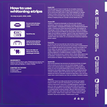 SaferSmile™ Purple Whitening Strips